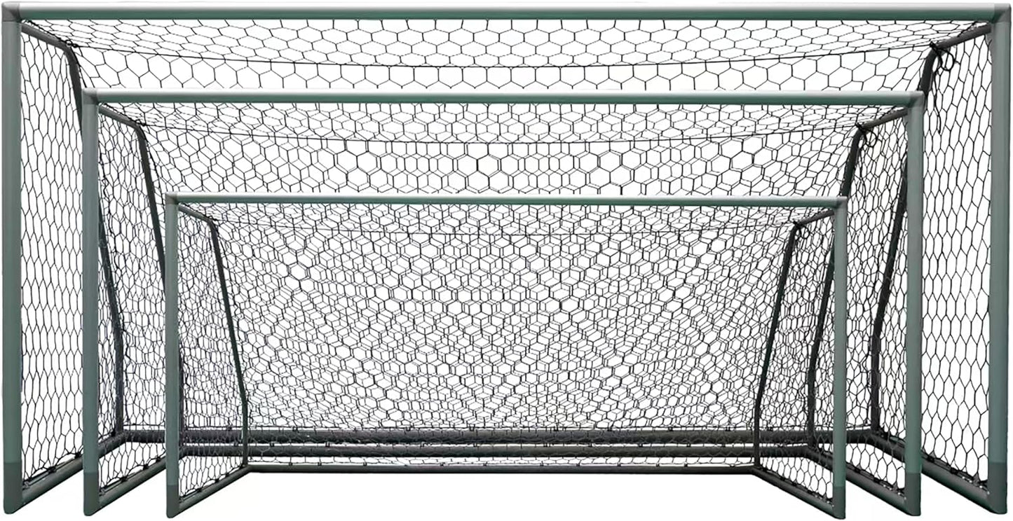 Pro Match 66mm Heavy Duty Aluminum Frame Soccer Goal with Premium Net