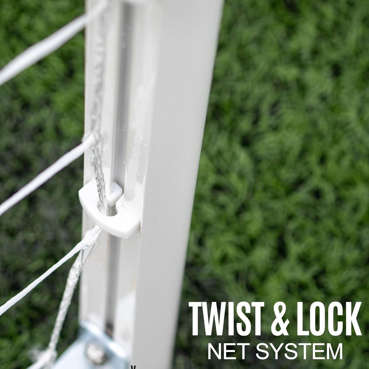 Premium Reinforced Aluminum Soccer Match Goal [Single Goal]