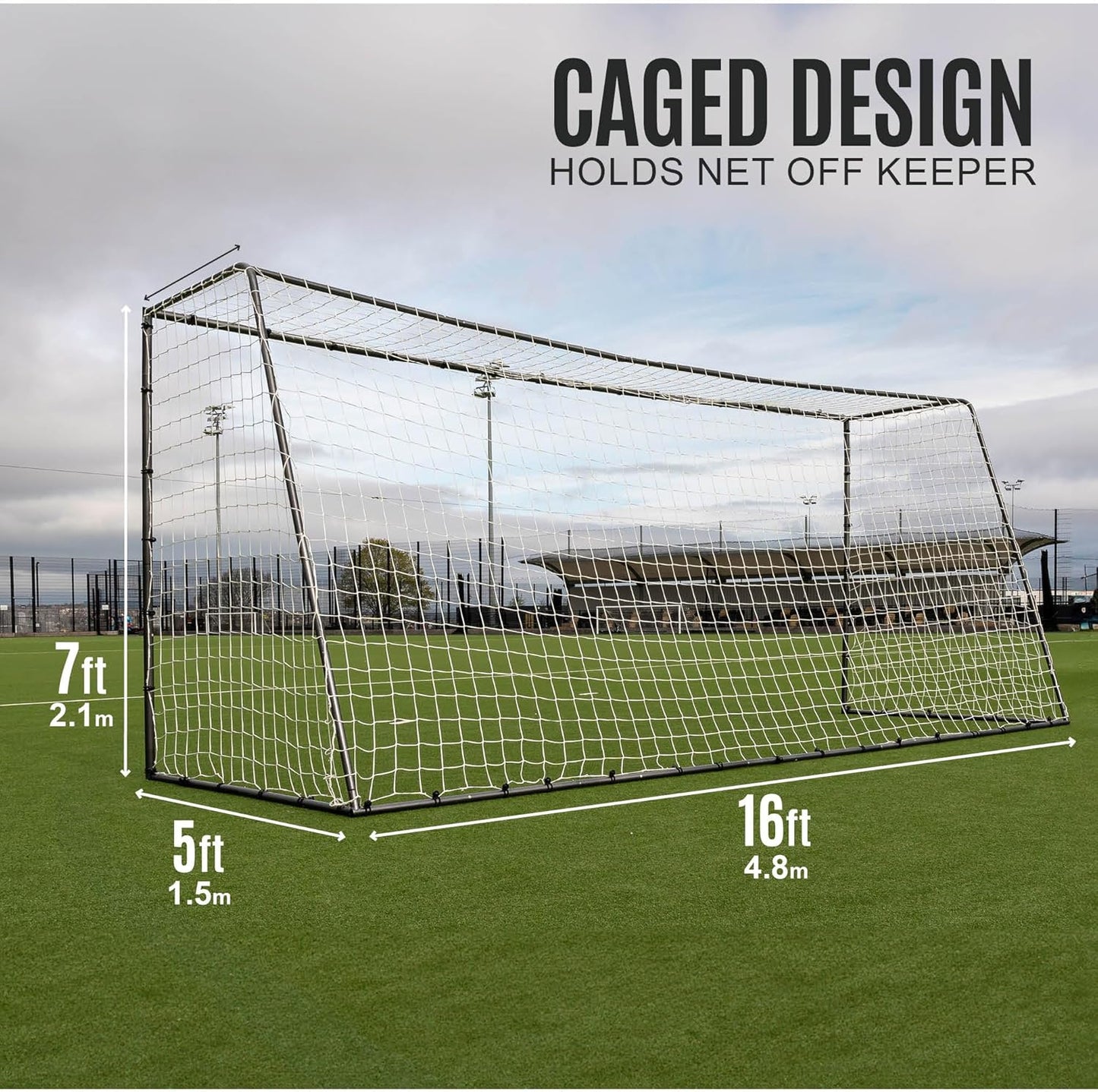 GS Soccer Goals - Super Durable Galvanized Steel Soccer Goal [5 Sizes]